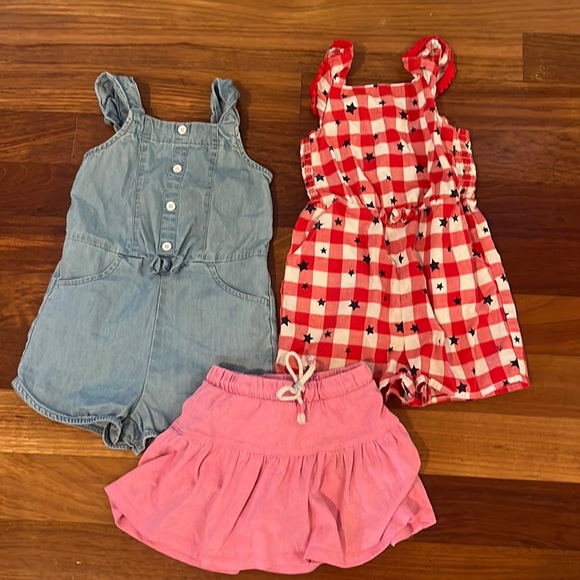 Cat & Jack romper and skirt bundle - Picture 1 of 5